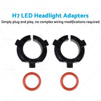 H7 LED Headlight Holder Adapter Clip for Hyundai Nissan KIA Mitsubishi