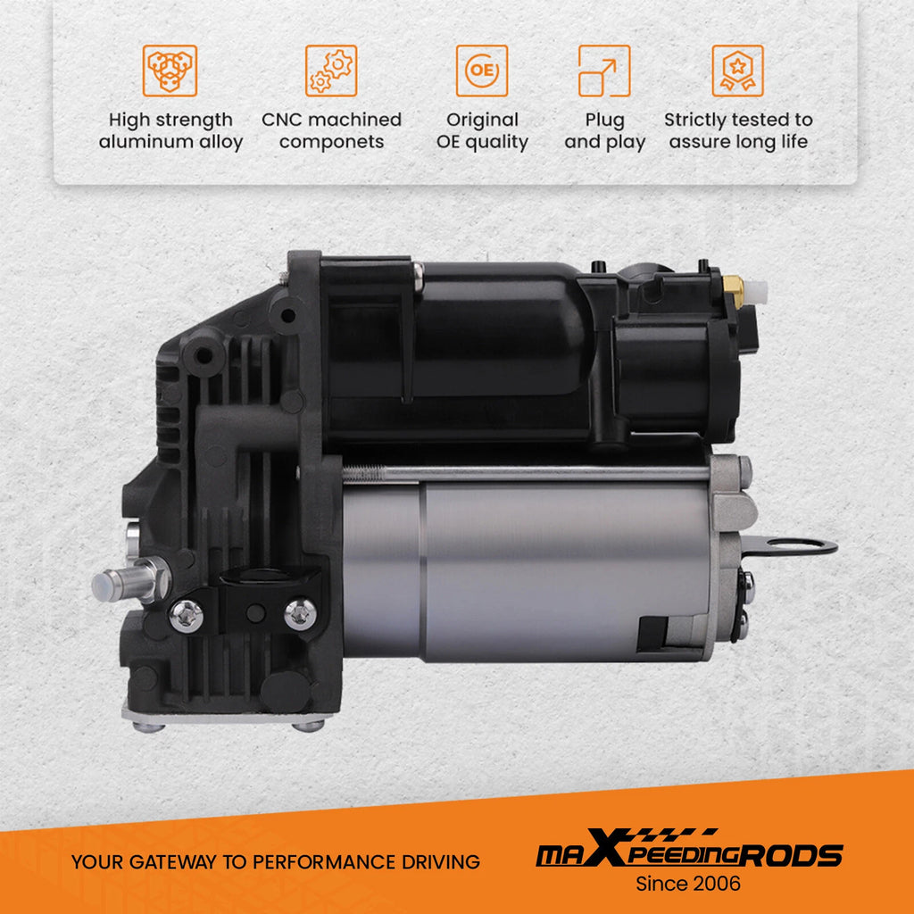 Air Suspension Compressor & Relay & Valve Block for Mercedes X166 GL350 (2013–2019)