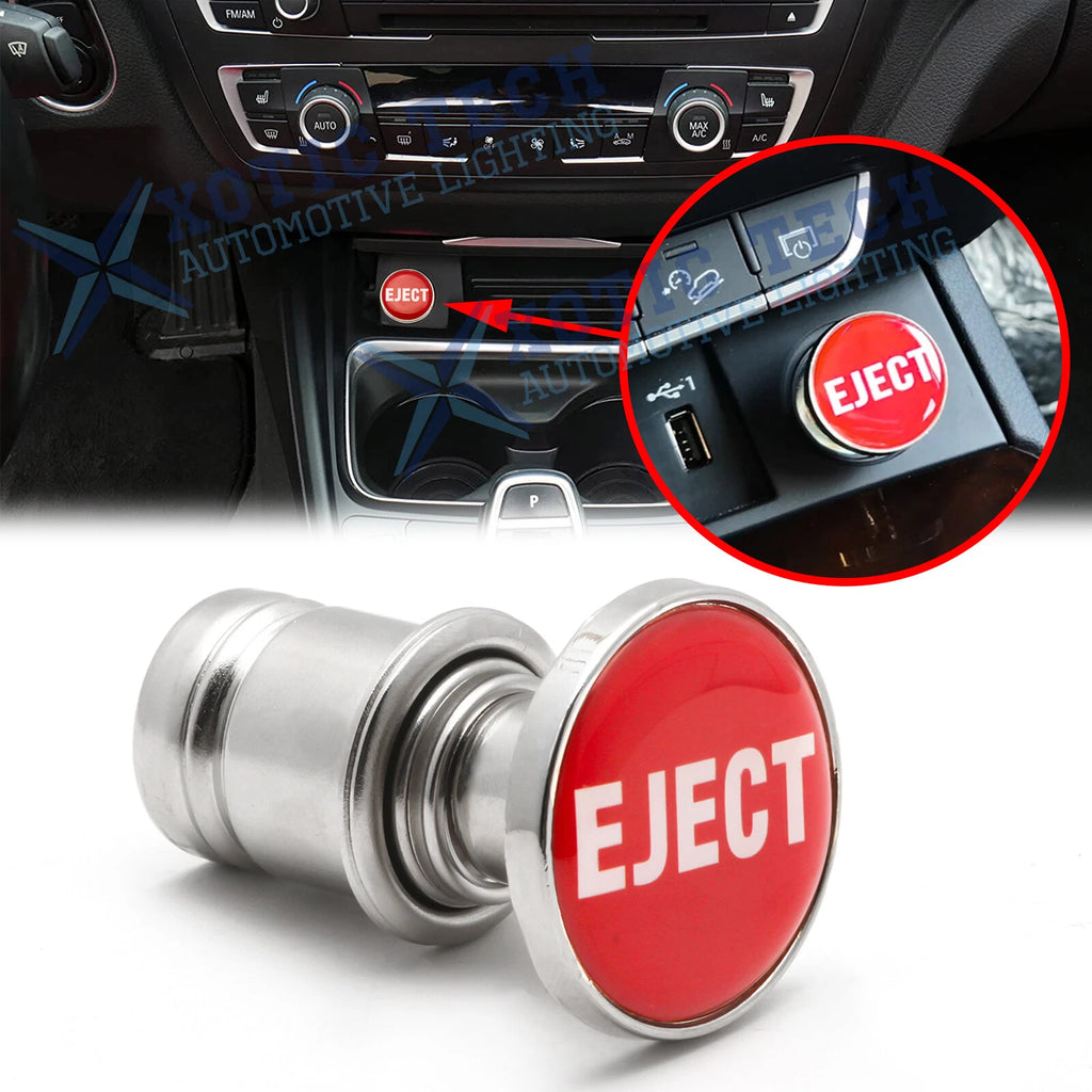 Universal Sports Red Eject Push Button for Car Cigarette Lighter Plug Cover