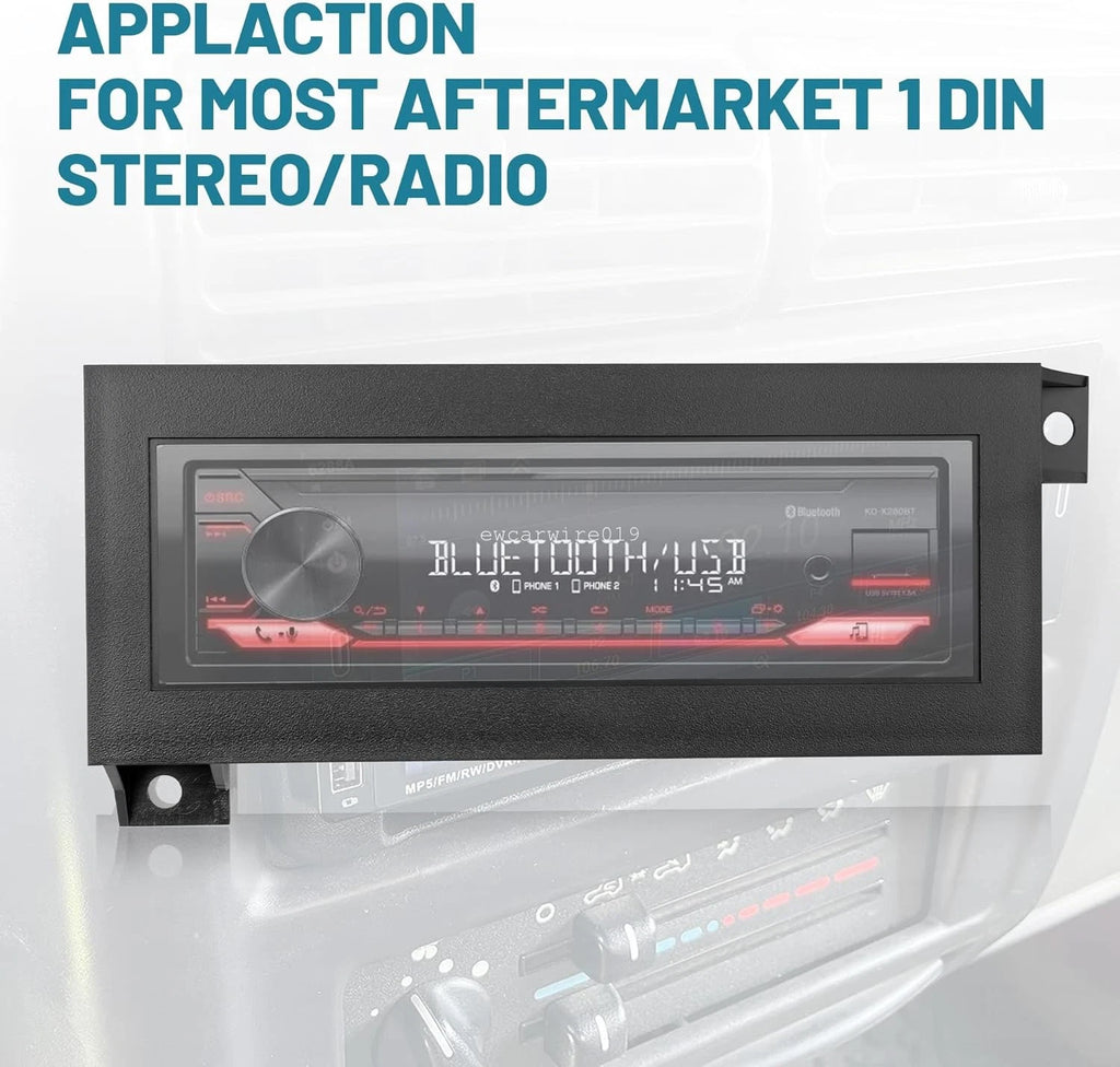Single Din Radio Install Dash Mounting Bracket for Jeep Grand Cherokee (1996–1998)