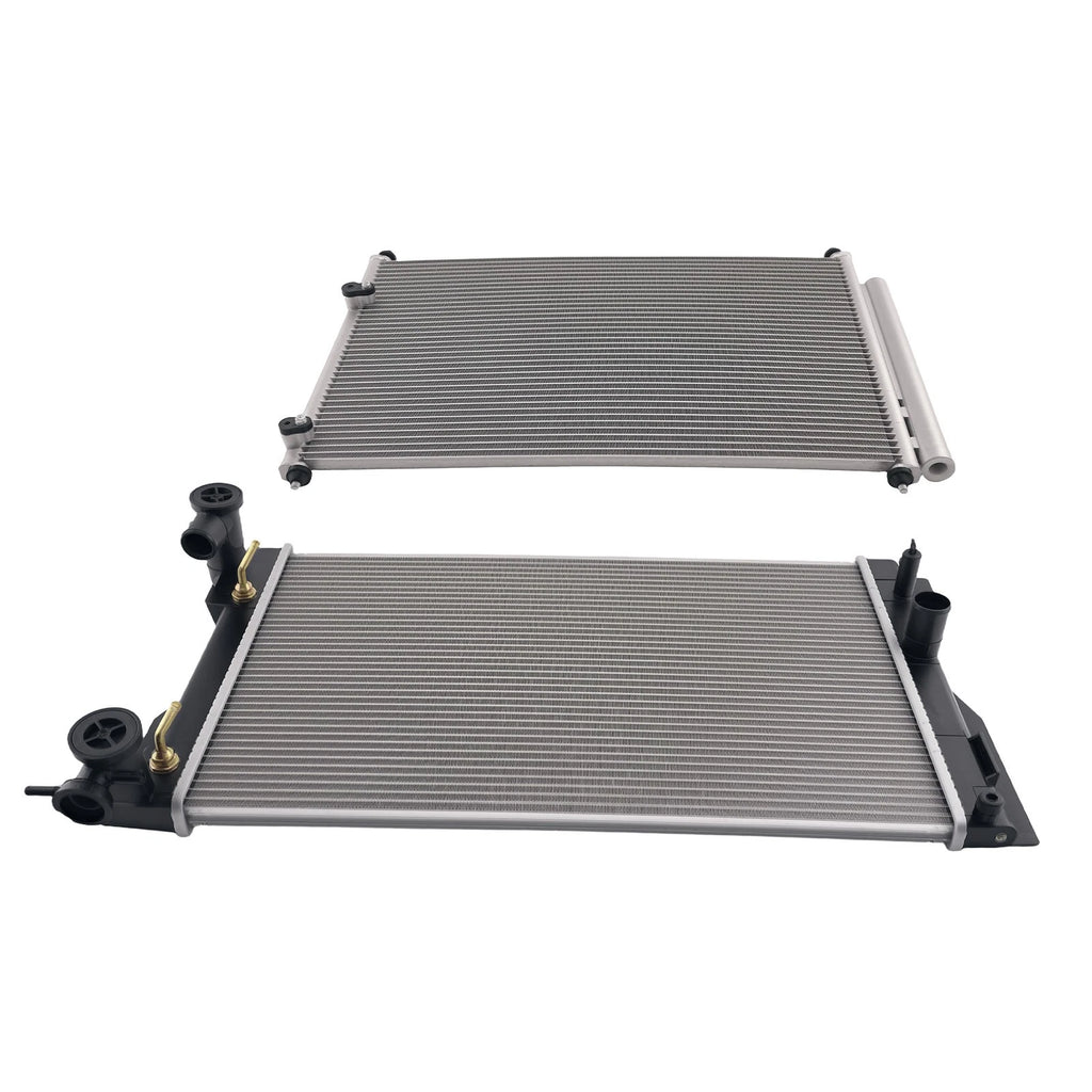 Aluminum Radiator & Condenser for Toyota Matrix 1.8L 2009-2014 13106 164100H261