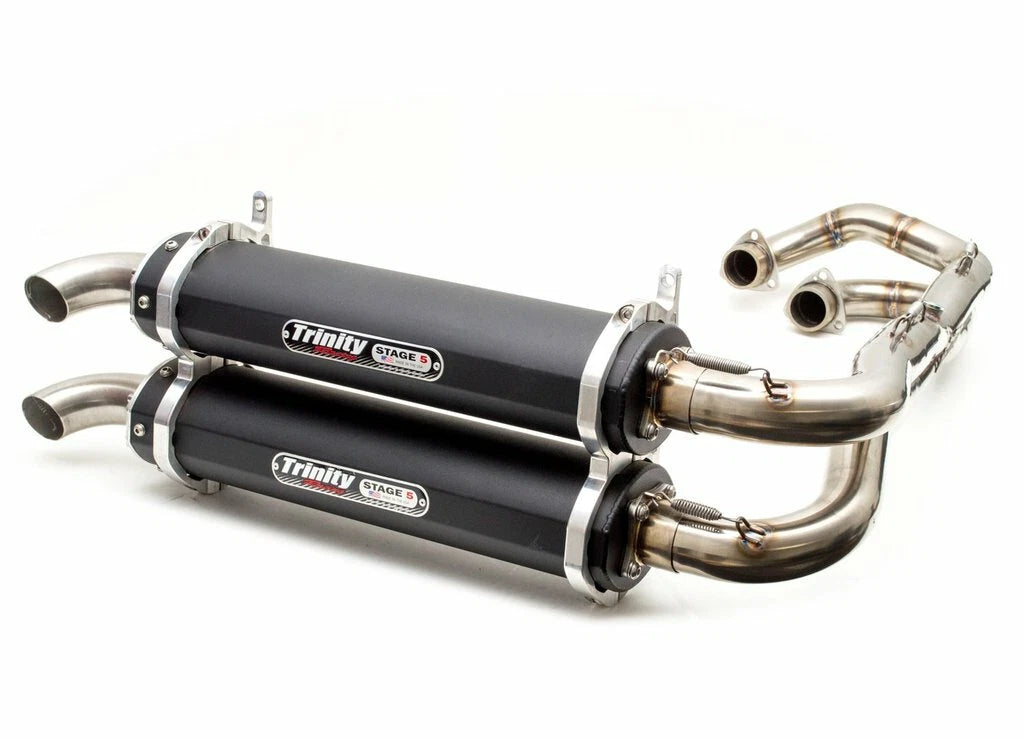 Trinity Black Stage 5 Dual Full System Exhaust for Polaris RZR 1000 (2014–2023)