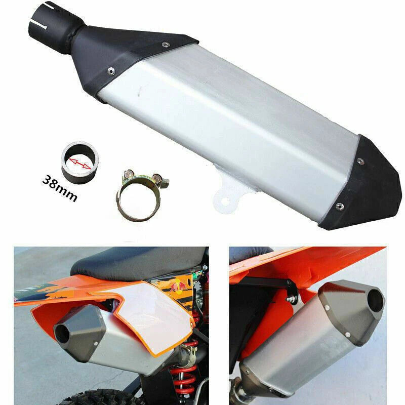 38mm Performance Exhaust Muffler for MX Motorcycle (Dirtbike/Quad)