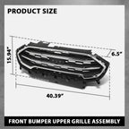 Front Bumper Upper Grille for Ford Ecosport (2018–2022) Black & Chrome