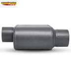 2Pcs 3" Inlet/Outlet Chambered Exhaust Muffler for Universal Fit