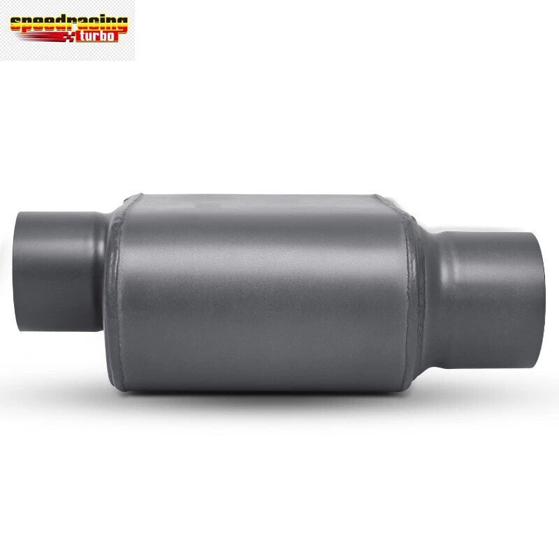 2Pcs 3" Inlet/Outlet Chambered Exhaust Muffler for Universal Fit