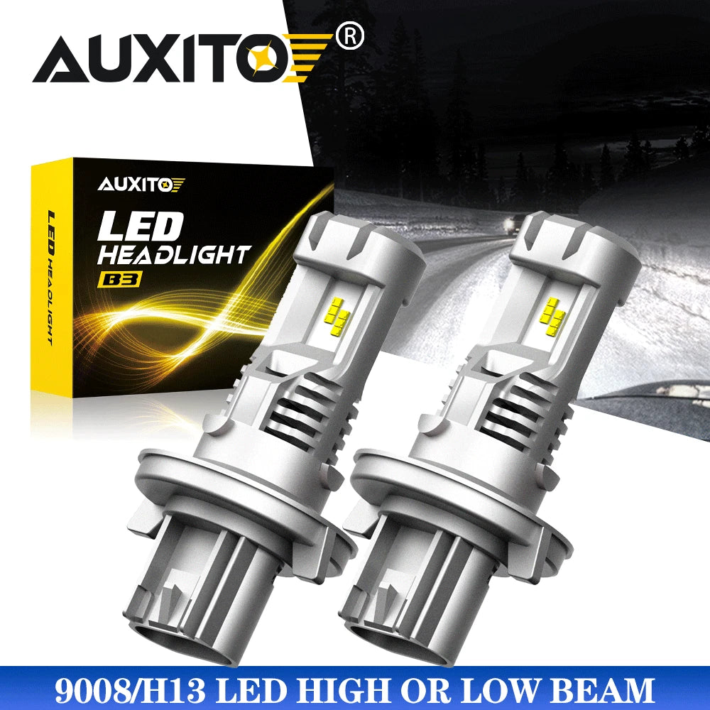 2X H13 9008 LED Headlight Bulb 6500K for Ford F-150 (2004–2014)