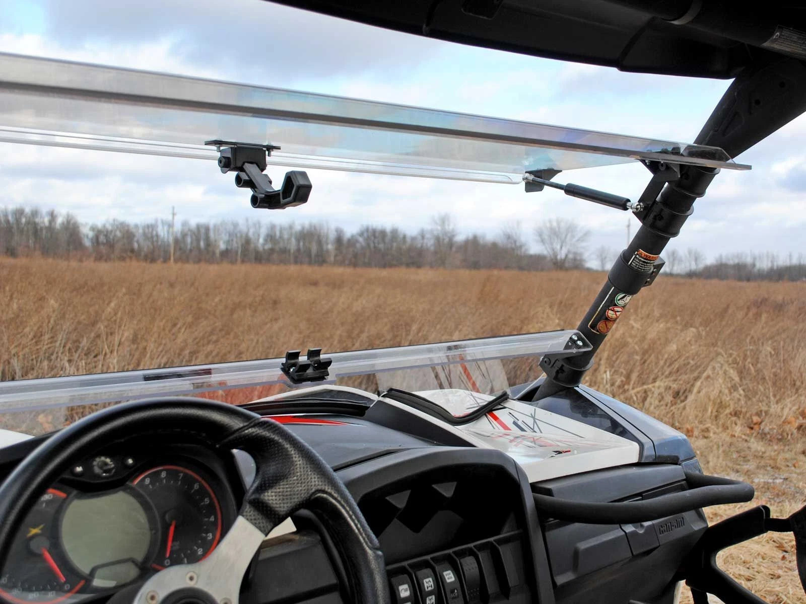 Heavy Duty Scratch Resistant Flip Windshield for Can-Am Maverick (2013–2023)