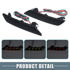 LED Smoked Rear Bumper Reflector Brake Light 33555TR0A51 for Honda Civic (2013–2015)
