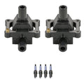 2X Ignition Coil & 4 Iridium Spark Plugs for Mercedes R170 SLK230 (1998–2004)