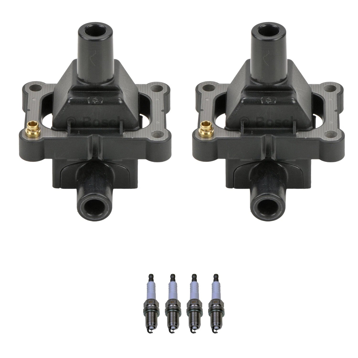2X Ignition Coil & 4 Iridium Spark Plugs for Mercedes R170 SLK230 (1998–2004)