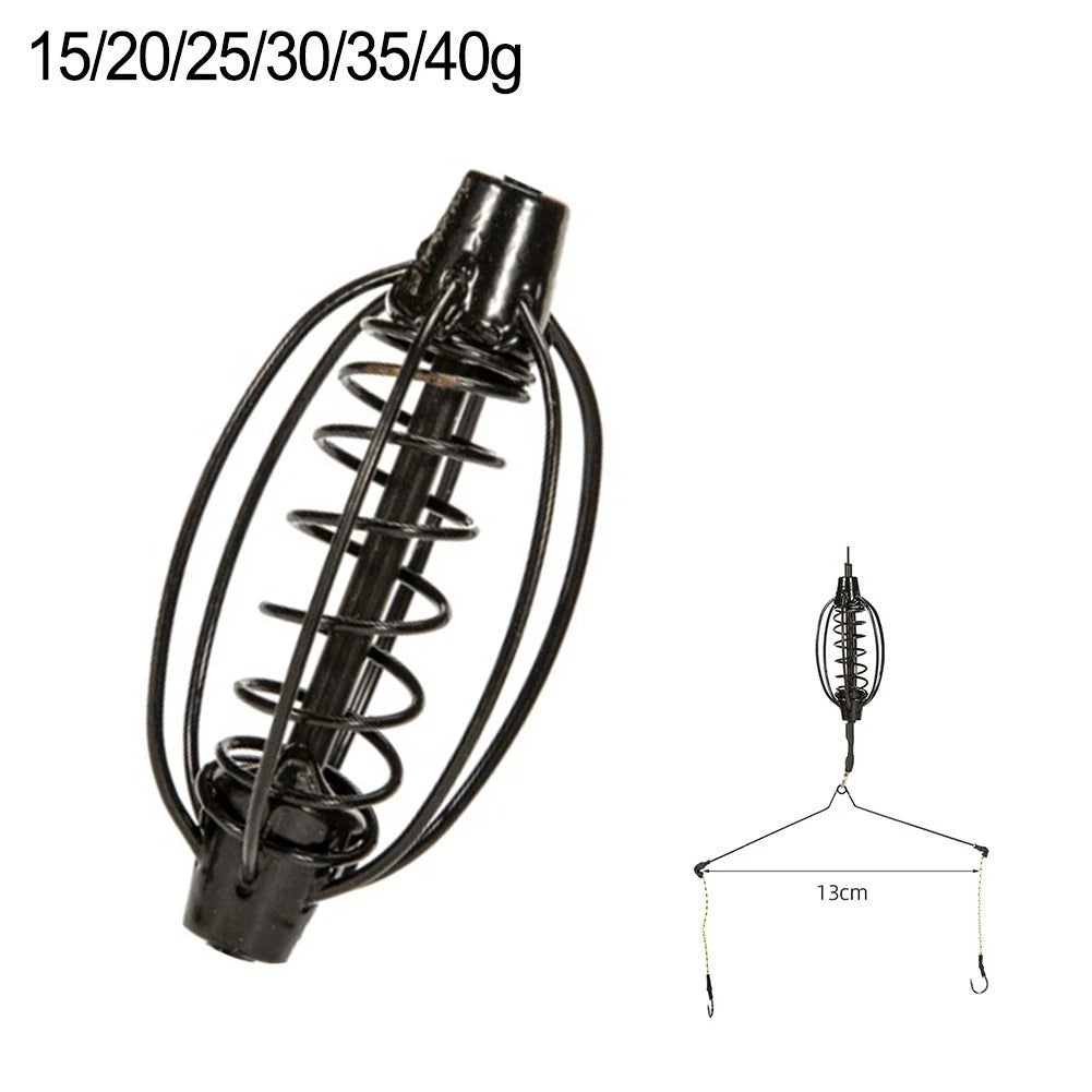 Fishing Feeder Rig Set for Carp Fishing (Black)