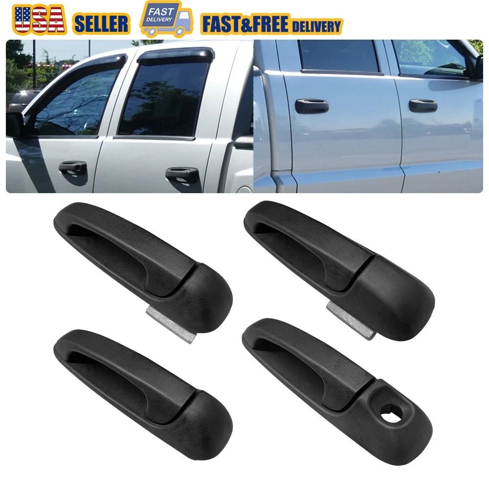 Set of 4 Exterior Door Handles for Dodge Ram 1500 (2002–2008) EV
