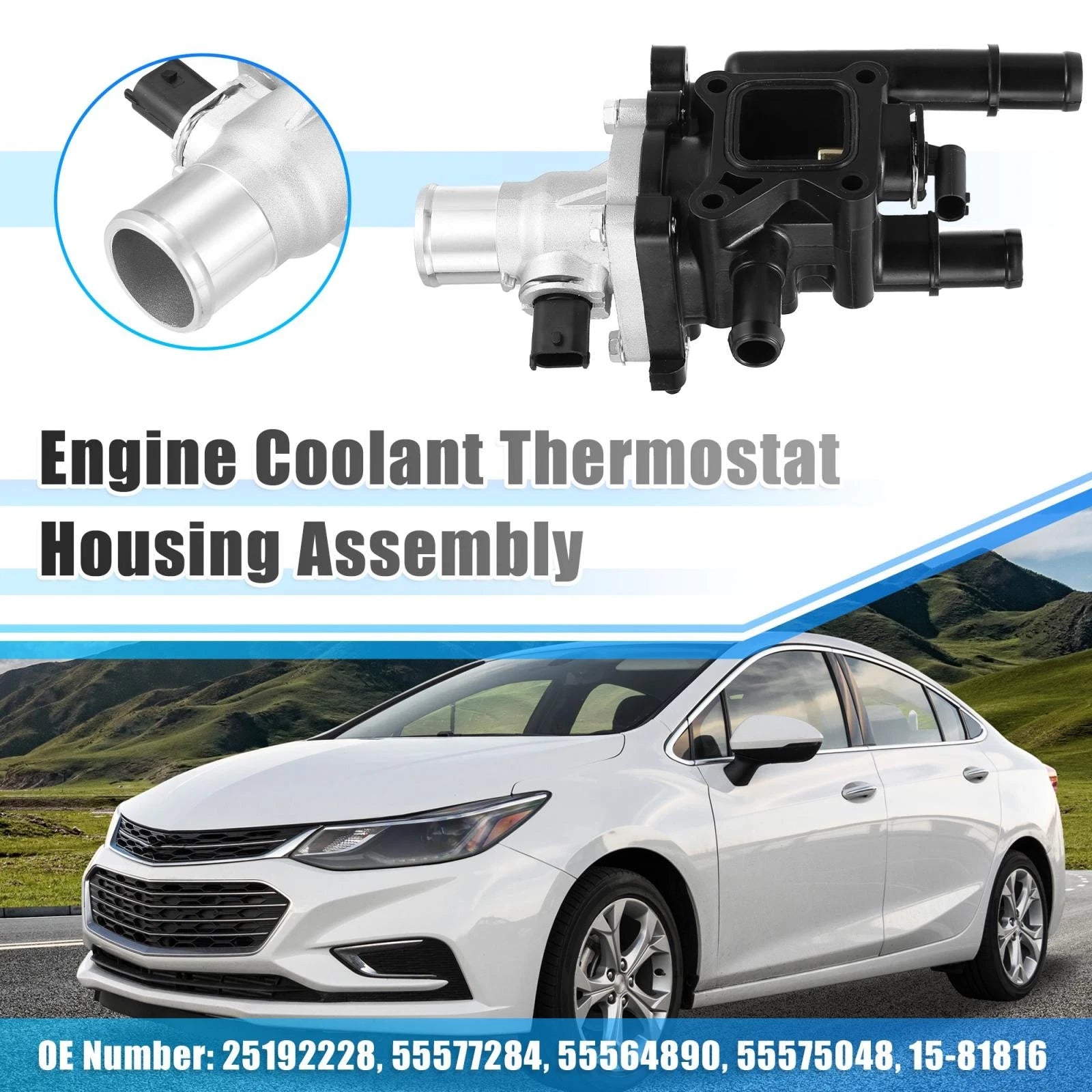 Thermostat Housing Assembly for Chevy Cruze Sonic (2011–2028)