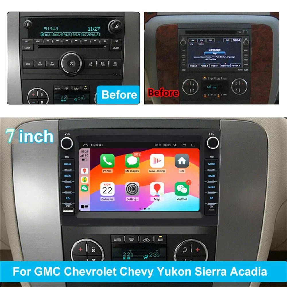 7'' Car Stereo Radio GPS WIFI for GMC Yukon/Sierra, Hummer H2 (2007-2014)