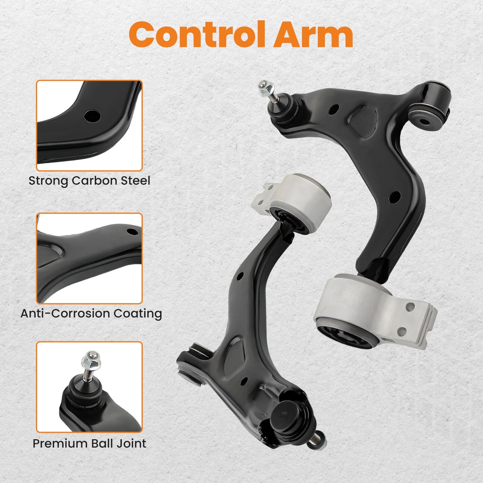 Front Lower Control Arms w/ Ball Joint for Ford Taurus Mercury Sable (2008–2009)