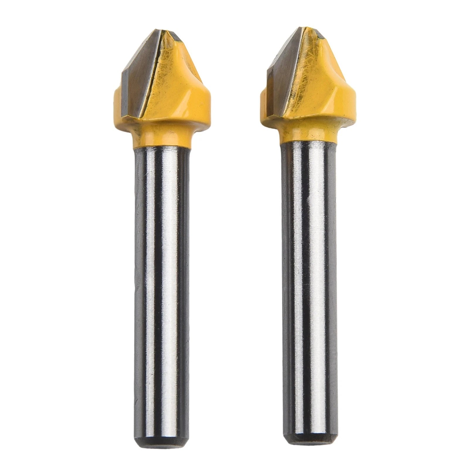2pcs 90 Degree V-Shaped Router Bit for Woodworking Engraving Milling