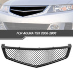 Front Bumper Grille for Acura TSX (2006–2008) Matte Black