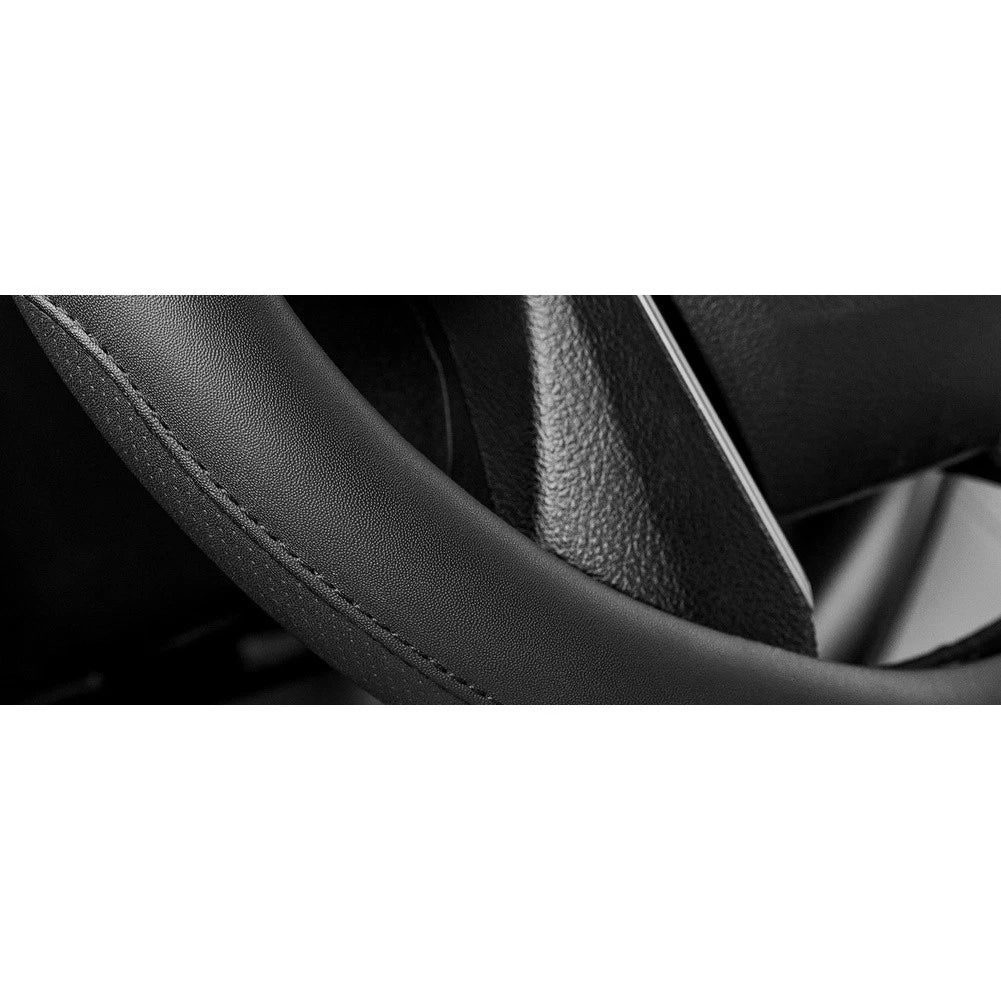 Steering Wheel Cover for Most Vehicles (38cm, Synthetic Leather, Non-Slip Grip)