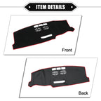 Dashboard Cover Mat for Mazda CX-5 (2016–2023) Black Red 634149337064
