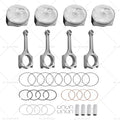 4X Piston & Rings Connecting Rod Kit for Kia Soul Forte Koup 2.0L (2014–2018)
