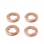 Set of 4 Copper Diesel Injector Nozzle Seal Washers for Mazda BT-50, Ford PJ PK