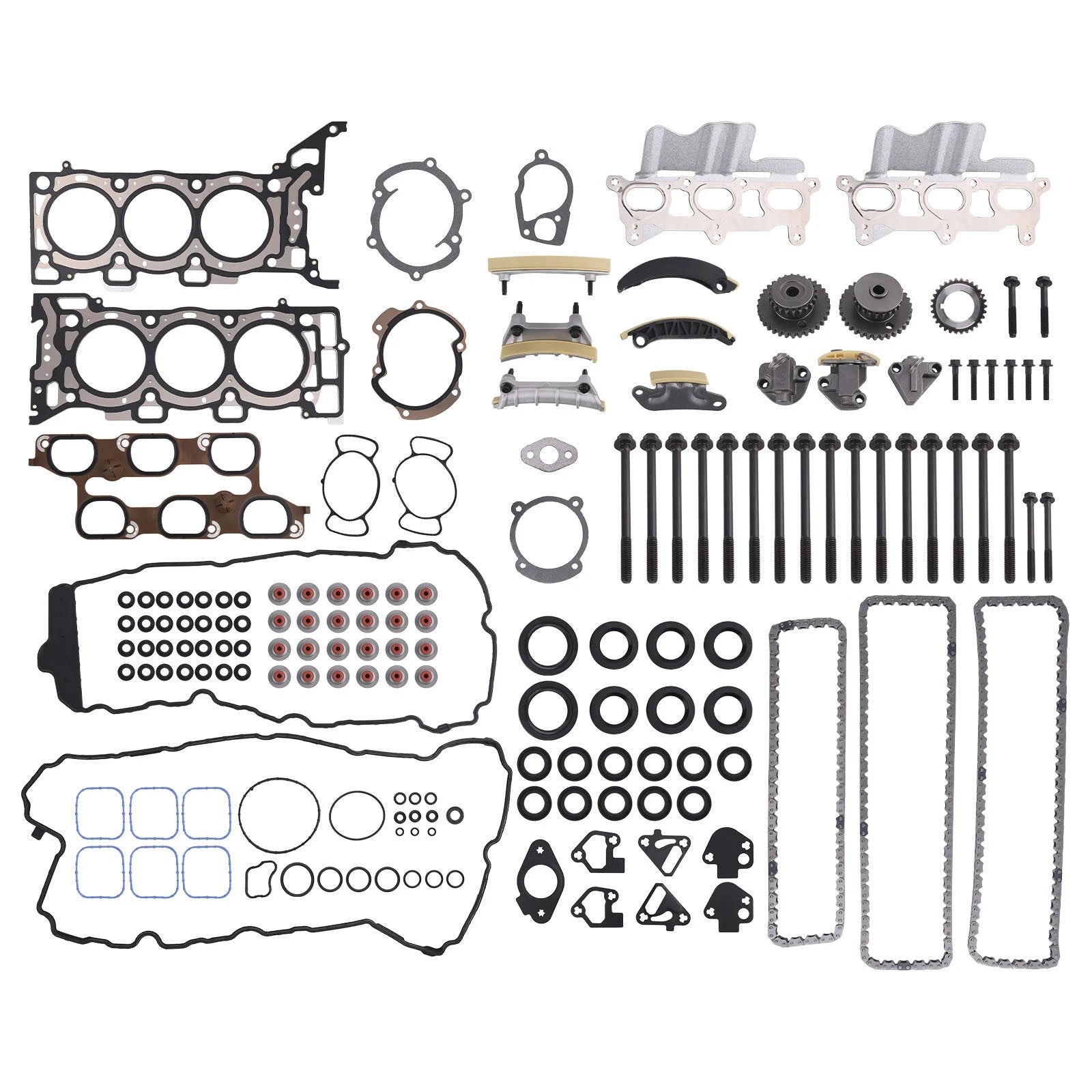 Engine Head Gasket Timing Chain Kit for Chevrolet Equinox GMC Terrain (2010–2012)