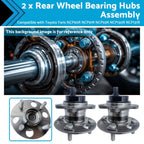 2X Rear Wheel Bearing Hub for Toyota Yaris (2005–2017) NCP90 ABS