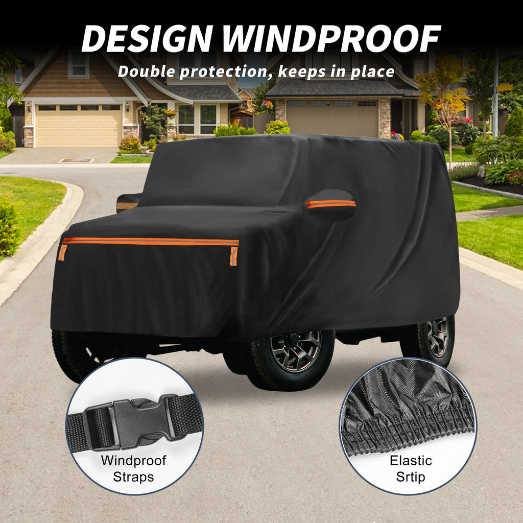 Waterproof Car Cover for Suzuki Hustler (2014–2023) - Aluminum, Zipper