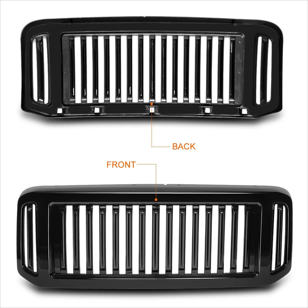 Vertical Fence ABS Front Bumper Grille Frame for Ford F250-F550 (2005–2007)