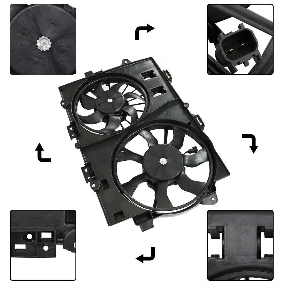 Radiator Cooling Fan for Pontiac Torrent Chevrolet Equinox (2006–2008)