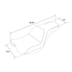 Driver Passenger Seat for Harley Dyna Fat Bob FXDF Street Bob FXDB (2006–2017)