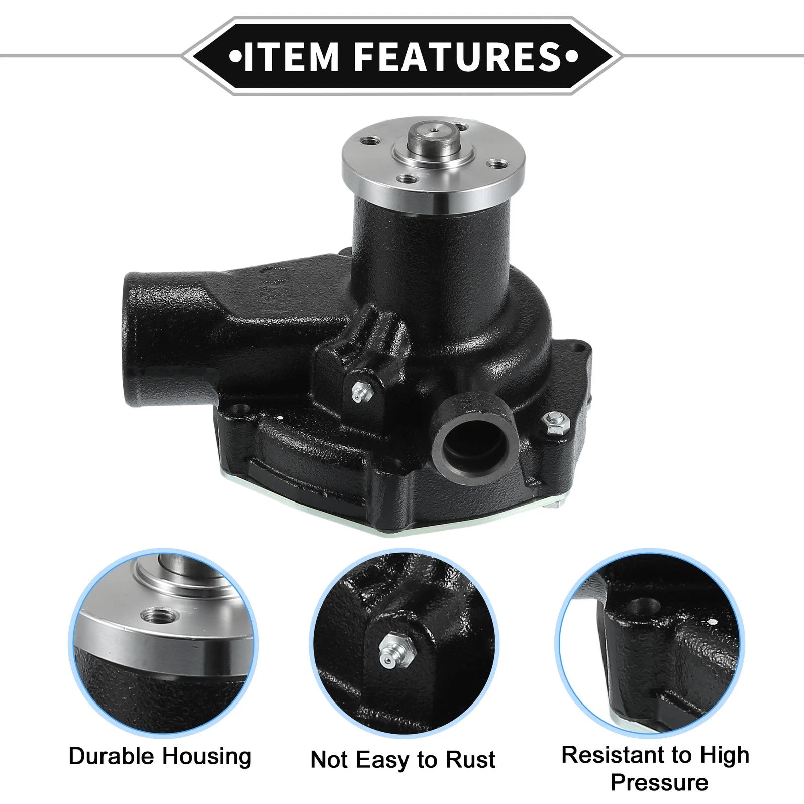 Water Pump for Mitsubishi 6D16 6D16T Kobelco SK330-6 (with Rubber Ring Kit)