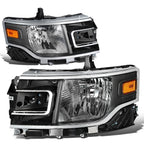 Set of 2 OE Style Headlights for Ford Flex (2013–2019) Black