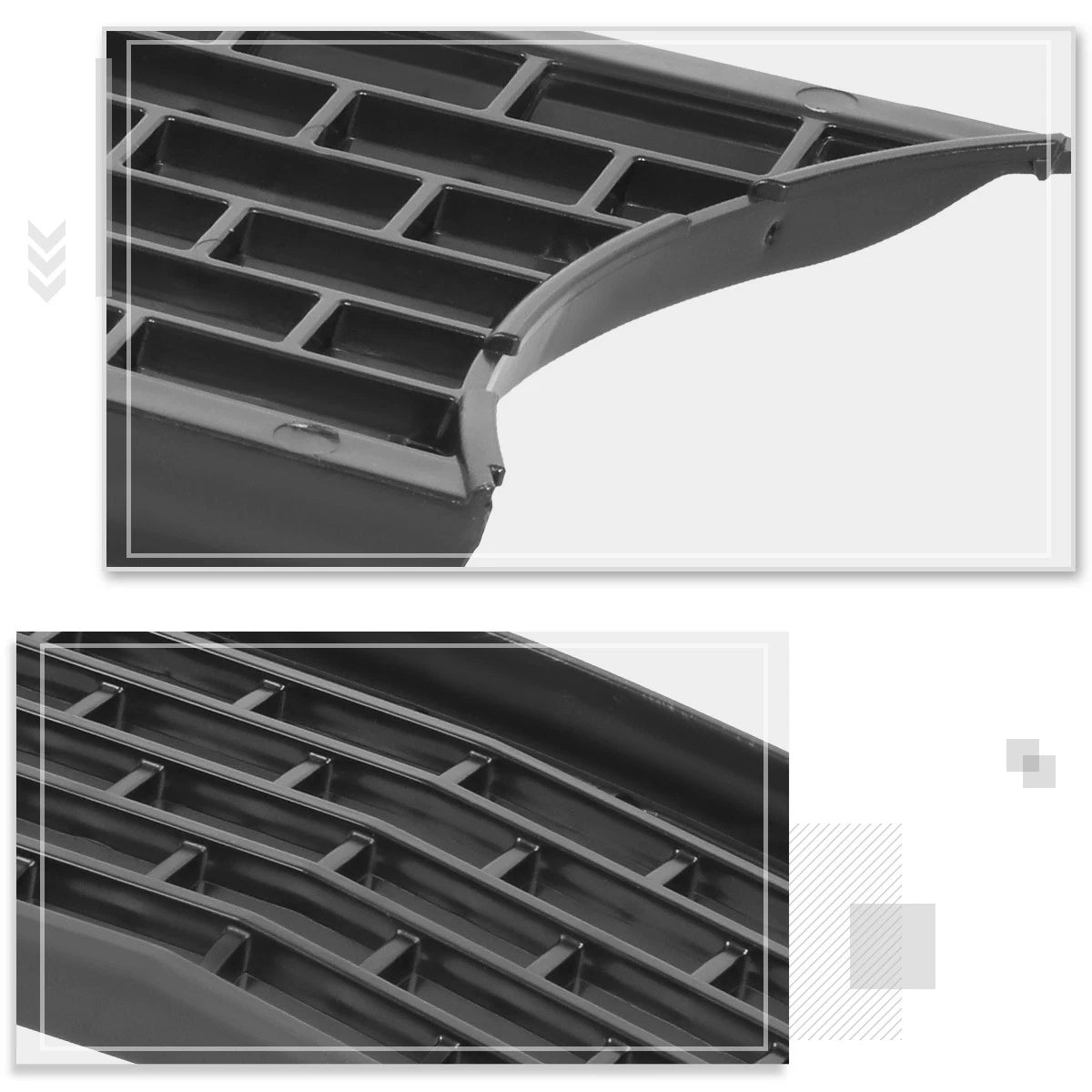 Square Mesh Front Upper Grille Insert for Dodge Challenger SRT Hellcat (2015–2023)