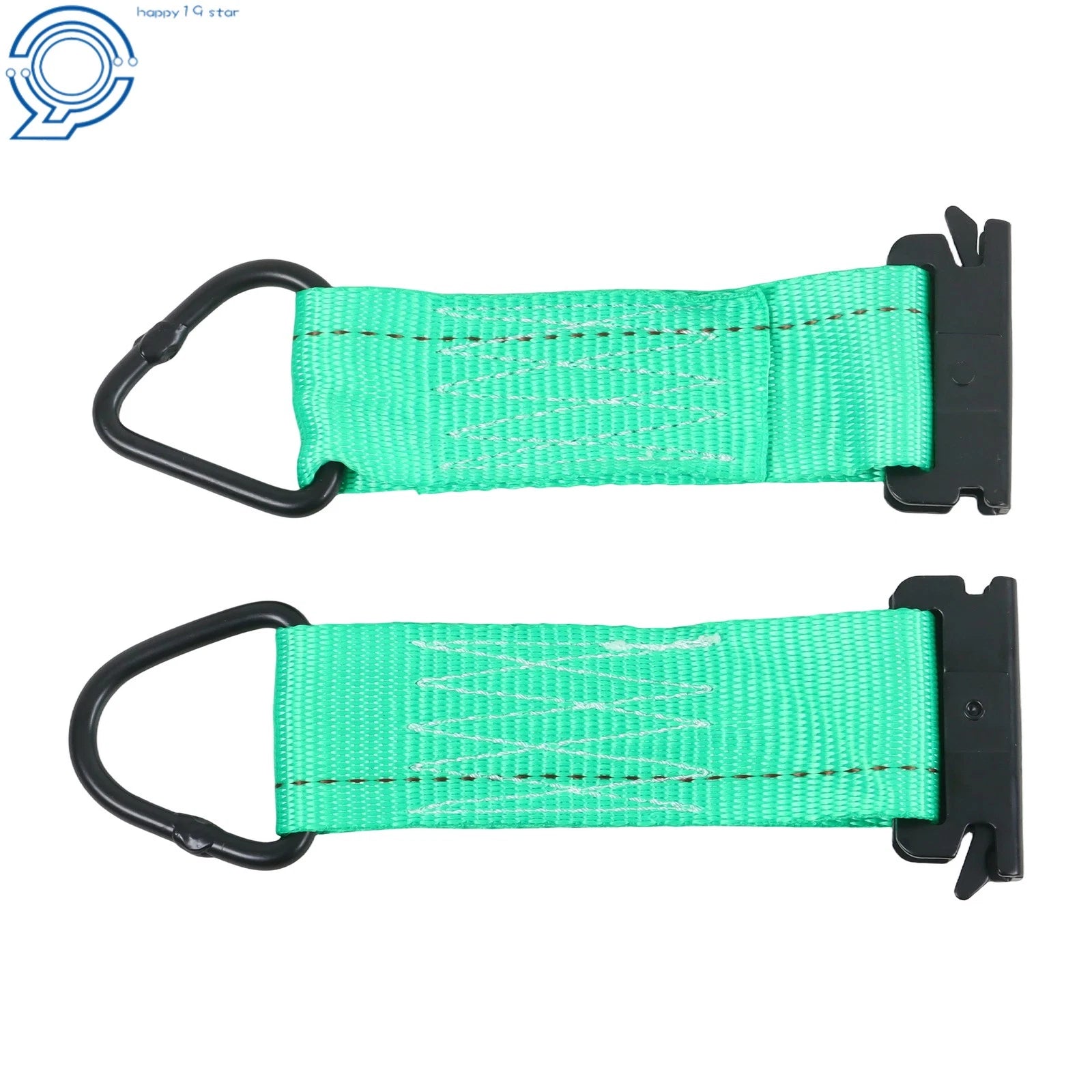 17 PCS Tie-Down Set for E Track Rails with Ratchet Straps and D-Rings