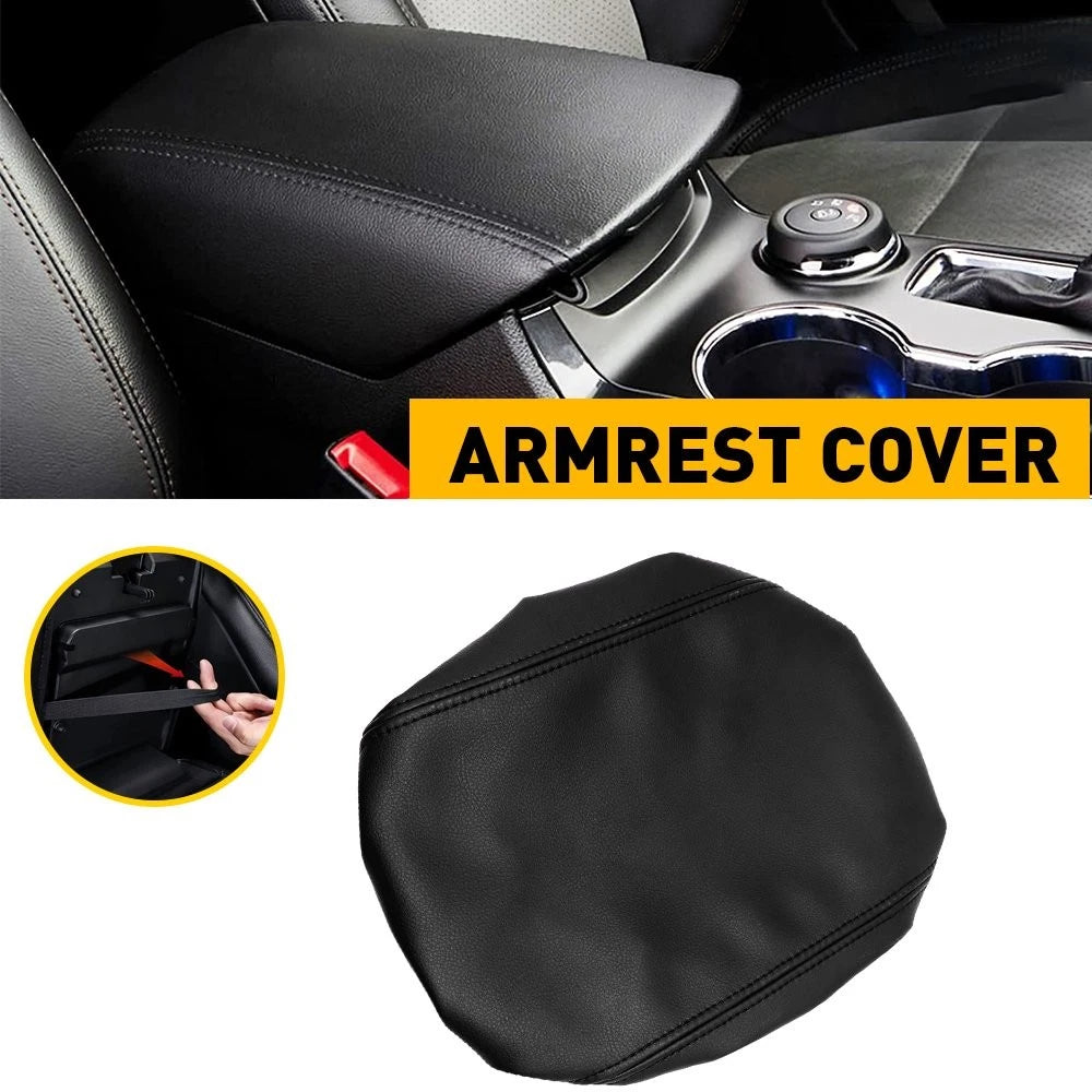 Console Lid Cover for Ford Explorer (2011–2019) Leather Black
