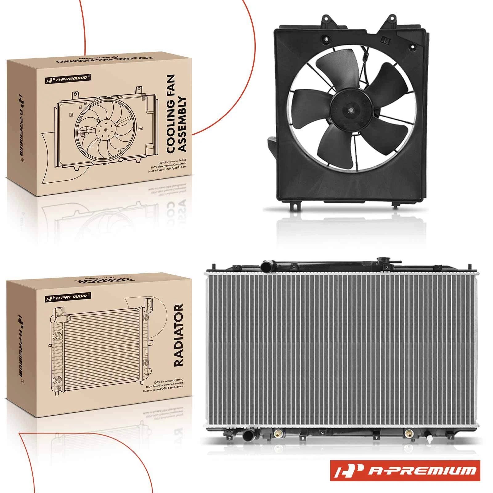 Radiator and Cooling Fan Assembly with Shroud for Honda Odyssey (2005–2010)