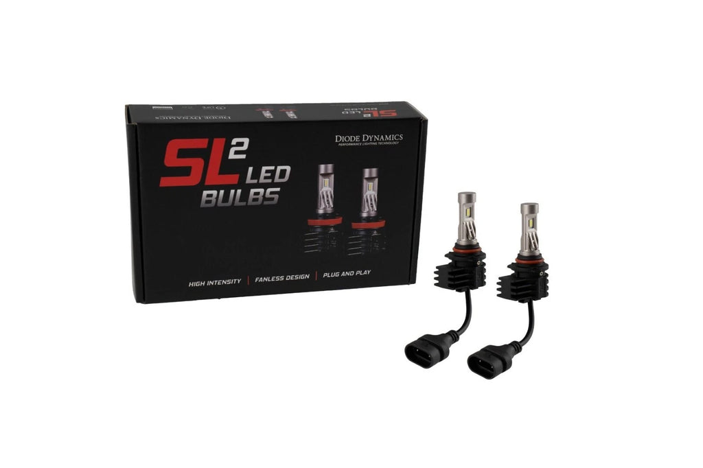 SL2 3000K Yellow LED Bulb Pair for Diode Dynamics 9006 9012 (2005–2018)