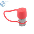 1/4" Flat Face Hydraulic Quick Disconnect Female Coupler Non-Spill for