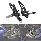 Set of 2 Front Foot Pegs Footrest Pedals Bracket for Yamaha YZF-R7 (2022–2024)