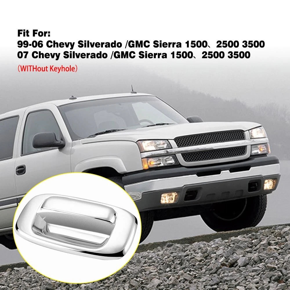 Chrome Trunk Cover Tailgate Handle for Chevy Silverado GMC