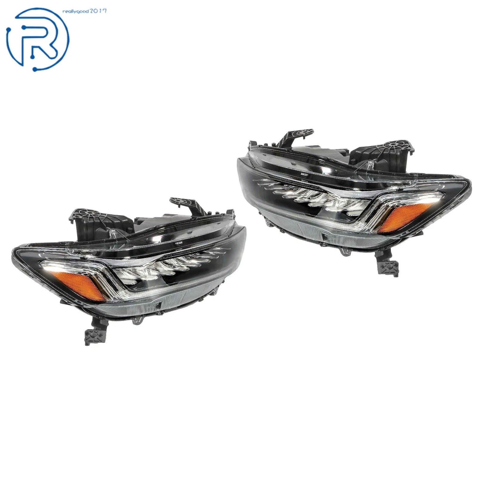 LED Black Housing Headlights for Honda Accord (2021–2022) Left+Right Side