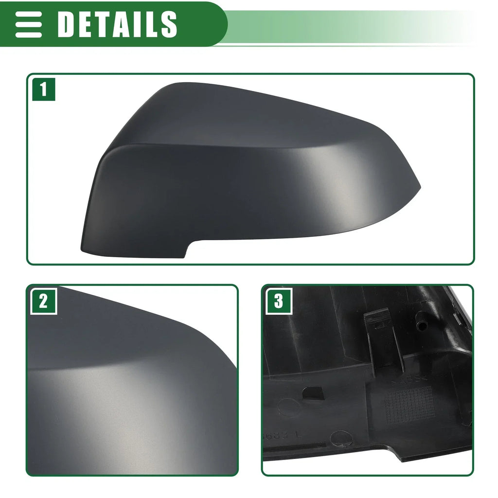 Driver Side Rearview Mirror Cap Deep Gray for BMW 528i (2011-2016)