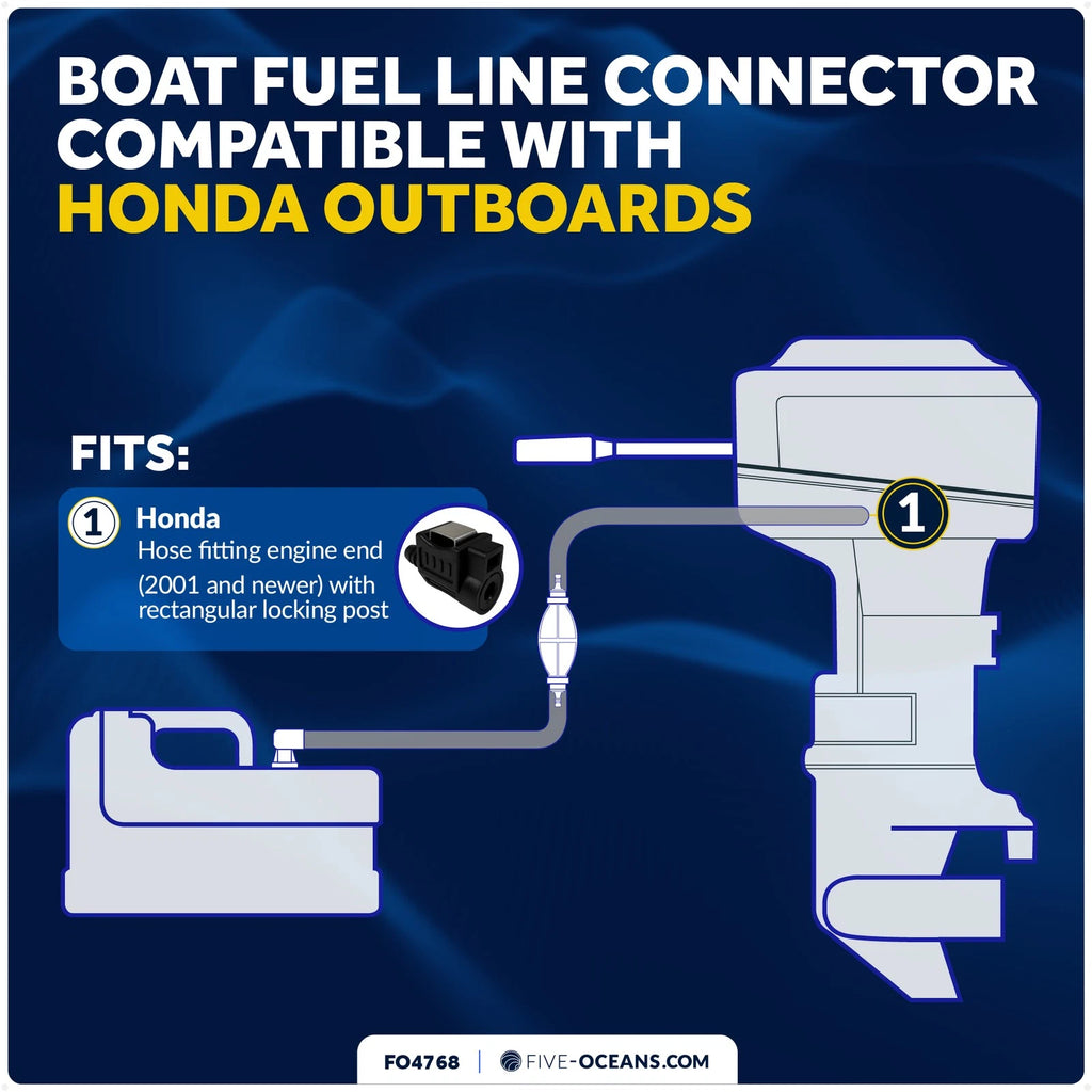 3/8-Inch Barb Female Fuel Line Quick Connector for Honda (FO4768)