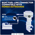 3/8-Inch Barb Female Fuel Line Quick Connector for Honda (FO4768)