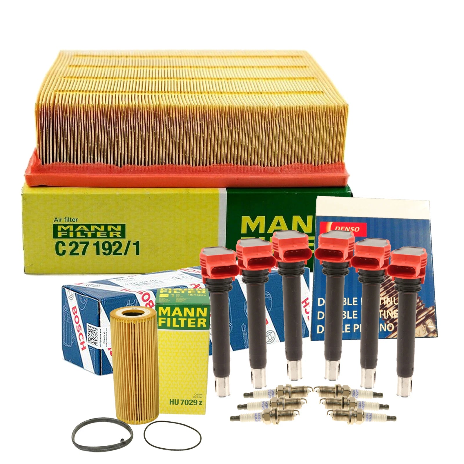Tune-Up Kit with 6 Coil & 6 Double Platinum Spark Plugs for Audi