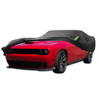 Waterproof Car Cover for Dodge Challenger 2008-2023 with Zipper, Black