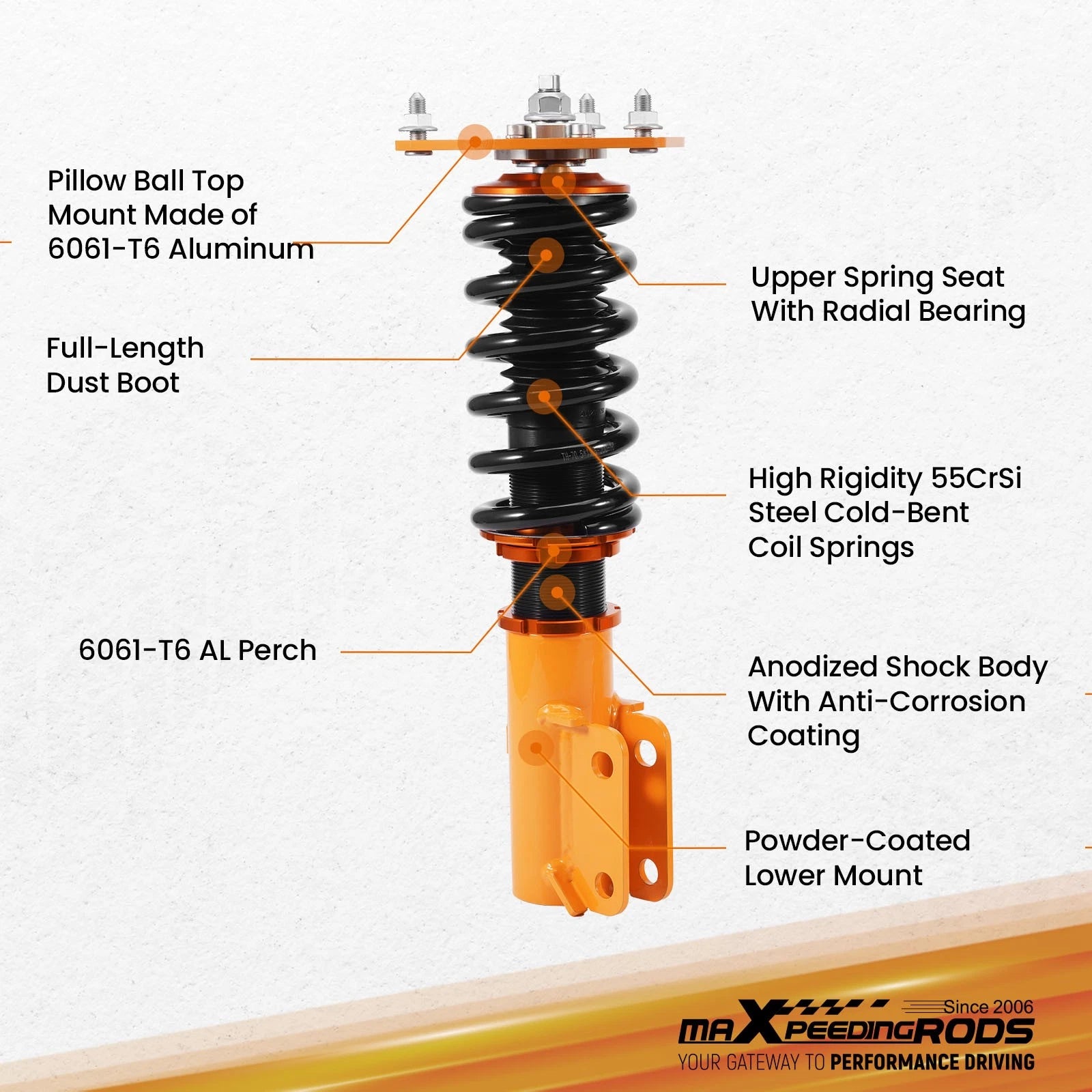 Coilovers Lowering Kit for Mitsubishi 3000GT (1991-1999)