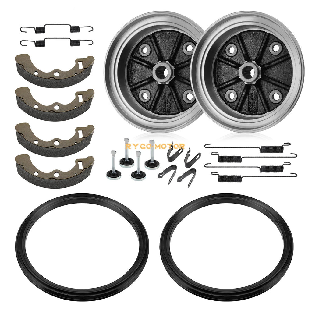 2 Rear Brake Drum Shoes Seal for Kawasaki Mule 3000 3010 4000 4010 (1993–2006)